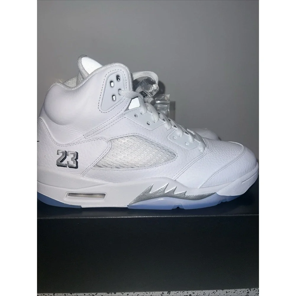 Size 9 - Air Jordan 5 Retro 2026 White Metallic
